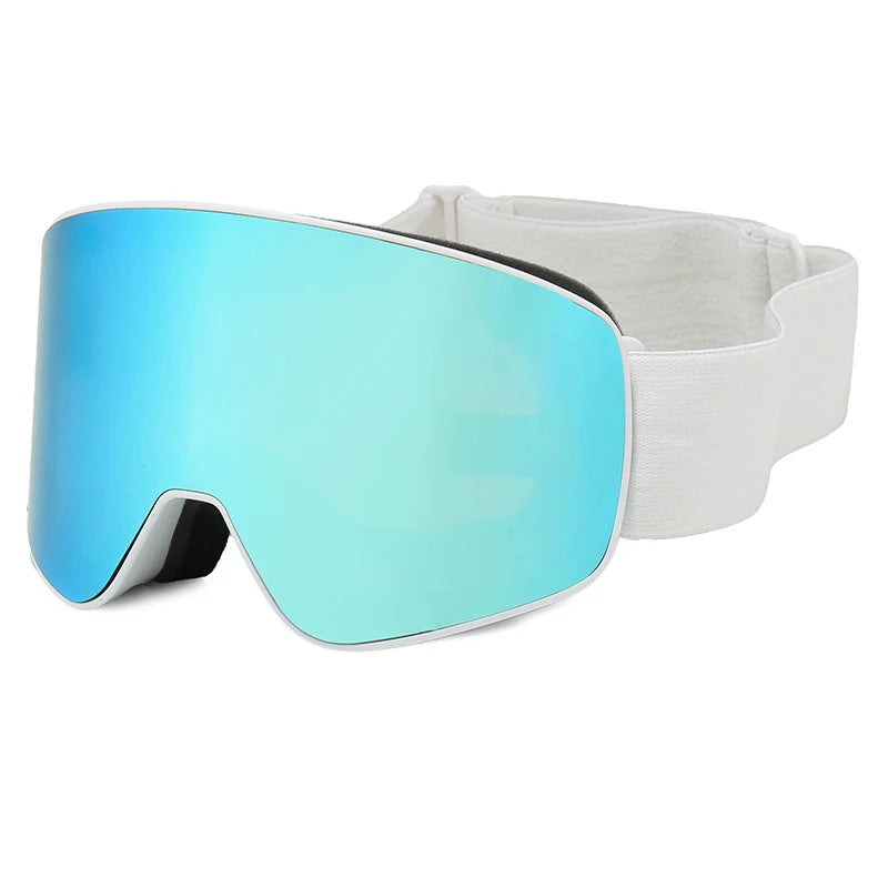 Skidglasögon Skandura Vita med blålins